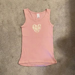 Pink & Gold Tank Top